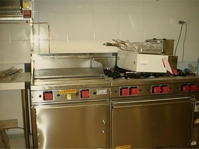 Cookon hotplate and plate warmer, 6 burner stove